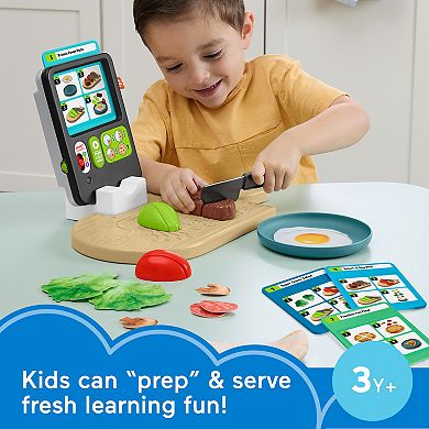 Fisher-Price Laugh & Learn 123 Follow the Recipe Meal Kit 30-Piece Preschool Pretend Playset