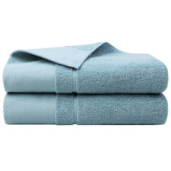 2 pc Bath Towel Set 27"x54", 100% Cotton Towels Absorbent