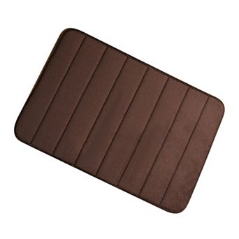 Bathroom Rugs Non-slip Soft Absorbent Rebound Memory Foam Bath Mats 24" X 16"