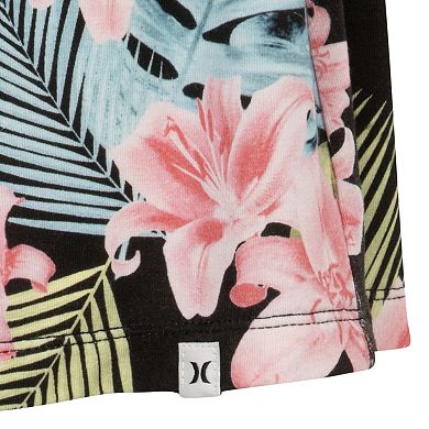 Girls 7-16 Hurley Smocked Floral Squareneck Romper