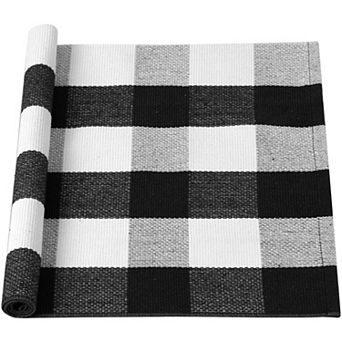 Cotton Classic Pattern High Density Woven Floor Mats , 51" X 24"