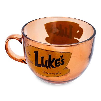 Gilmore Girls Lukes Cup Logo 16 oz. Glass Coffee Mug