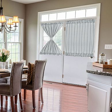 Elegant Blackout Curtains Rod Sliding Door Darkening Drapes