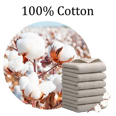 Luxury Hand Towels 6 Piece 29 X 13 Inch Soft And Absorbent 100% Cotton For Daily Use