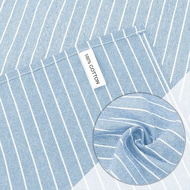 Striped Kitchen Dish Towels Tea Towels Highly Absorbent Durable Reversible 4 Pack 16*24in