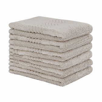Luxury Washcloth 6 pc 13 X 13 Inch Soft And Absorbent 100% Cotton For Daily Use