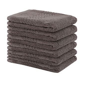 Luxury Washcloth 6 pc 13 X 13 Inch Soft And Absorbent 100% Cotton For Daily Use