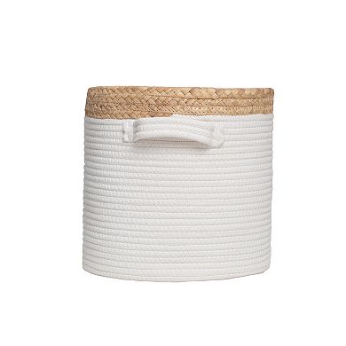 Zenna Home Pet Paw Print Design Oval Toy Storage Basket