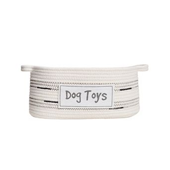 RGI Home Cotton Rope Oval Pet Toy and Storage Basket