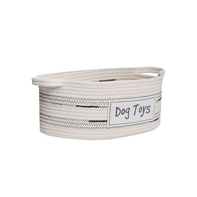 Zenna Home Zenna Pet Cotton Rope Oval Pet Toy and Storage Basket