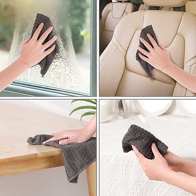 Microfiber Kitchen Cleaning Cloth Absorbent Quick Drying Lint Free Dish Towels 10Pcs 12" x 12"