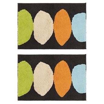 Soft Plush Non Slip Bathroom Mat Quick Dry Reversible Microfiber Bath Rugs 18" X 26"