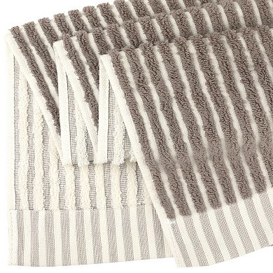 2 Pack Striped Hand Towels, Soft Absorbent Quick Drying Towel Sets for Home, Hotel, Gym 14*32in