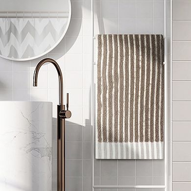 2 Pack Striped Hand Towels, Soft Absorbent Quick Drying Towel Sets for Home, Hotel, Gym 14*32in