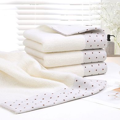 4 Pcs Cotton Soft Hand Towel Set 14" X 30"for Bathroom