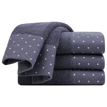4 pc Cotton Soft Hand Towel Set 14" X 30"for Bathroom