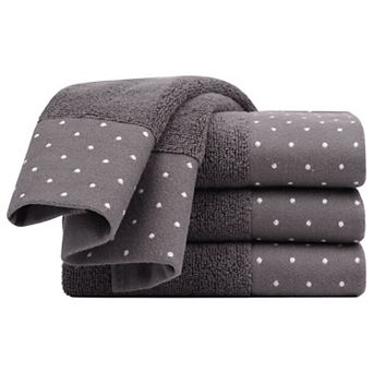 4 pc Cotton Soft Hand Towel Set 14" X 30"for Bathroom