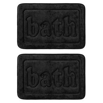 Memory Foam Non Skid Bottom Bath Mat Water Absorbent Quick Dry Bath Carpet Rug