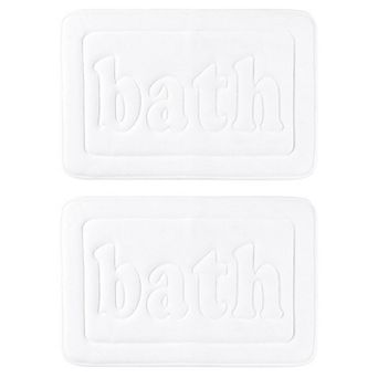 Memory Foam Non Skid Bottom Bath Mat Water Absorbent Quick Dry Bath Carpet Rug