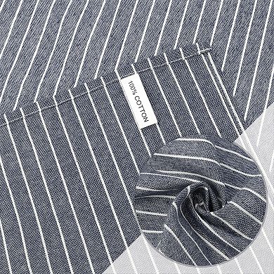 Striped Kitchen Towels Tea Towels Highly Absorbent Durable Reversible Dish Towels 16*24in 2Pcs