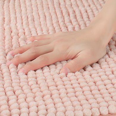 Bath Rugs Soft Plush Fluffy Non Slip Extra Thick Microfiber Bathroom Mat