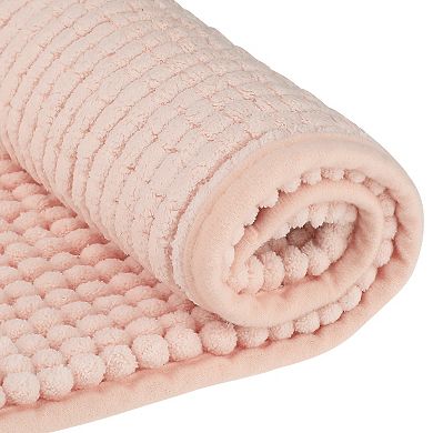 Bath Rugs Soft Plush Fluffy Non Slip Extra Thick Microfiber Bathroom Mat
