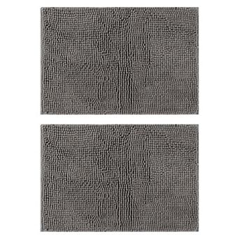 Bath Rugs Soft Plush Fluffy Non Slip Extra Thick Microfiber Bathroom Mat