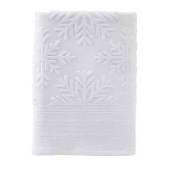 SKL Home Subtle Snowflakes Bath Towel