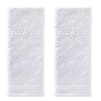 SKL Home Subtle Snowflakes Hand Towel