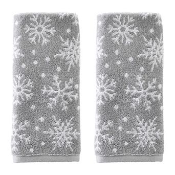 SKL Home Scattered Snowflakes Hand Towel