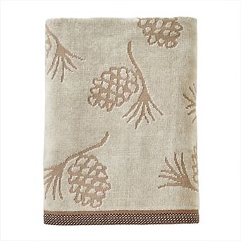 SKL Home Pinecone Jacquard Bath Towel