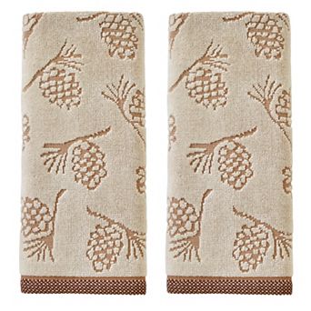 SKL Home Pinecone Jacquard Hand Towel Set