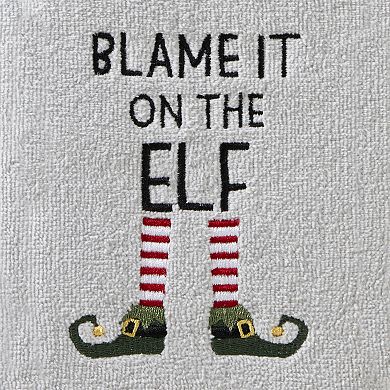 SKL Home Blame it on the ELF 2-Piece Hand Towel Set