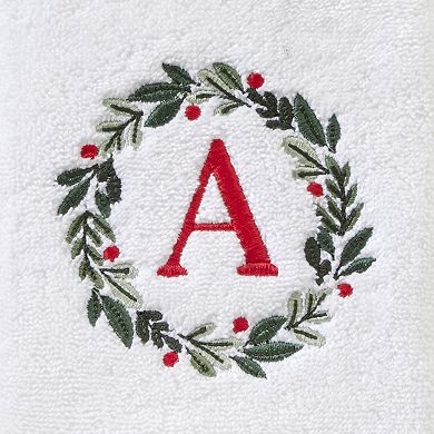 SKL Home Wreath Monogram Hand Towel