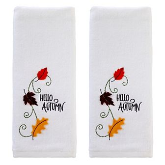 SKL Home Hello Autumn 2 pc Hand Towel Set