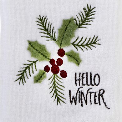 SKL Home Hello Winter 2-Piece Hand Towel Set