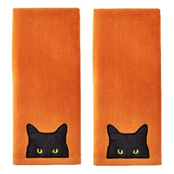 SKL Home Shadow Eyes Cat 2 pc Hand Towel Set