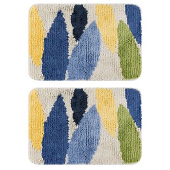 Soft Plush Quick Dry Non Slip Thick Microfiber Bathroom Rugs Bath Mats 16" X 24"