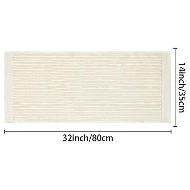 Striped Hand Towels Soft Absorbent Quick Drying Towel Sets For Home, Hotel 4 Pack