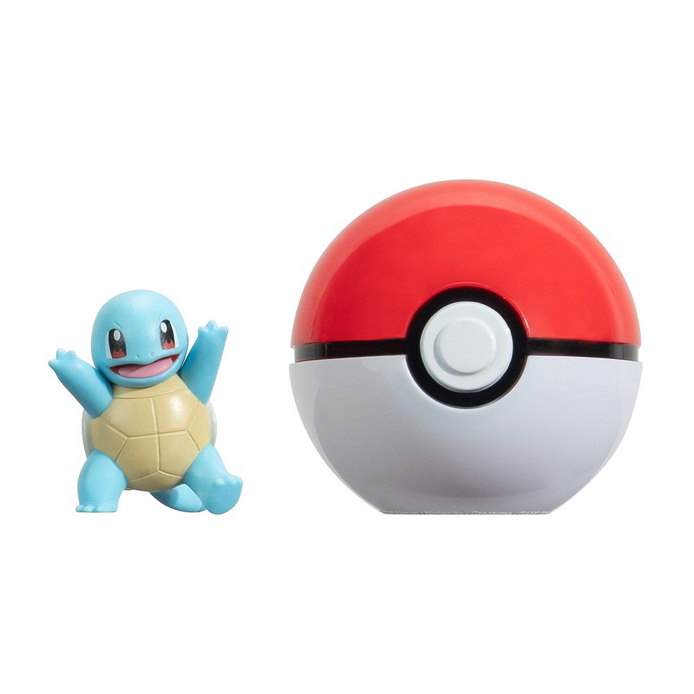 Pokémon Clip 'N' Go – Squirtle Et Lure Ball – Figurine 5,1 Cm Et Poké Ball à Clipser – Dès 4 Ans