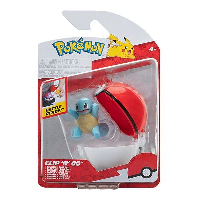 Pokémon Clip 'N' Go – Squirtle Et Lure Ball – Figurine 5,1 Cm Et Poké Ball à Clipser – Dès 4 Ans