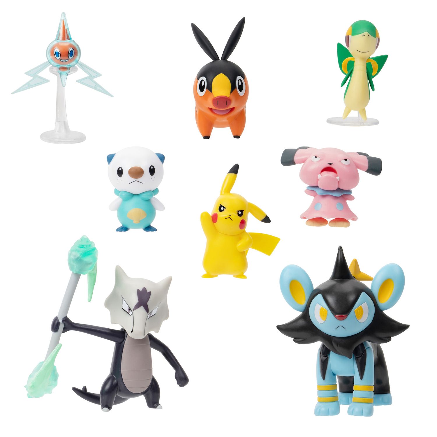 Bandai Pokémon Battle Figures - 8 Pack Of Pikachu Figures In Different Poses