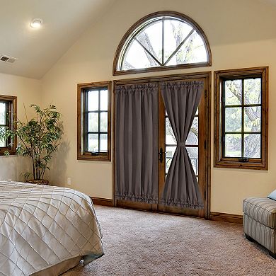 Blackout Curtains Rod Elegant Sliding Door Darkening Drapes