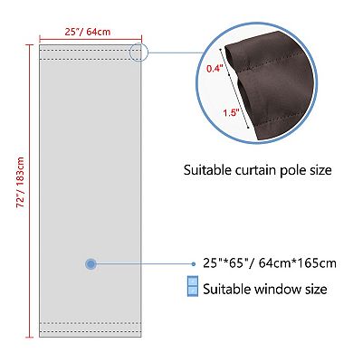 Blackout Curtains Rod Elegant Sliding Door Darkening Drapes