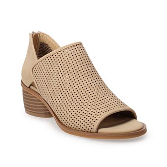 Croft & Barrow® Mariko Women's Peep Toe Bootie Ankle Boots