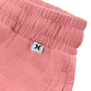 Girls 7-16 Hurley Solid Straight Leg Cotton Beach Pants