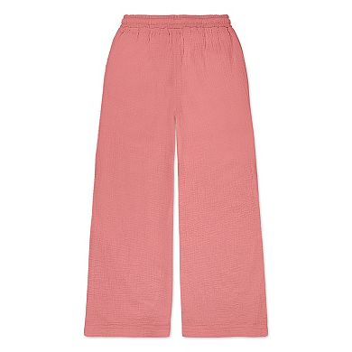 Girls 7-16 Hurley Solid Straight Leg Cotton Beach Pants