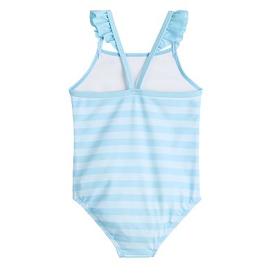 Disney's Frozen Elsa & Anna Toddler Girls One-Piece Swimsuit with Ruffle Straps
