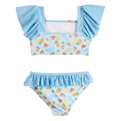 Toddler Girls Bluey Ruffle Tankini Top