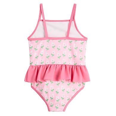 Disney Princesses Toddler Girls One-Piece Swimsuit with Ruffle Tutu